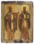 Icon Sts Athanasius the Great and Cyril of Alexandria  - Hermitage